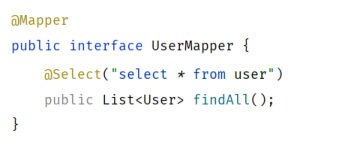 Mapper接口与注解SQL