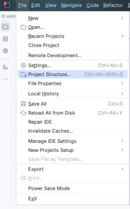 进入ProjectStructure