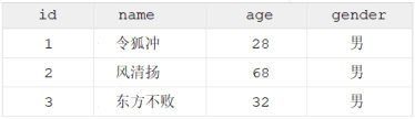 表中的数据记录