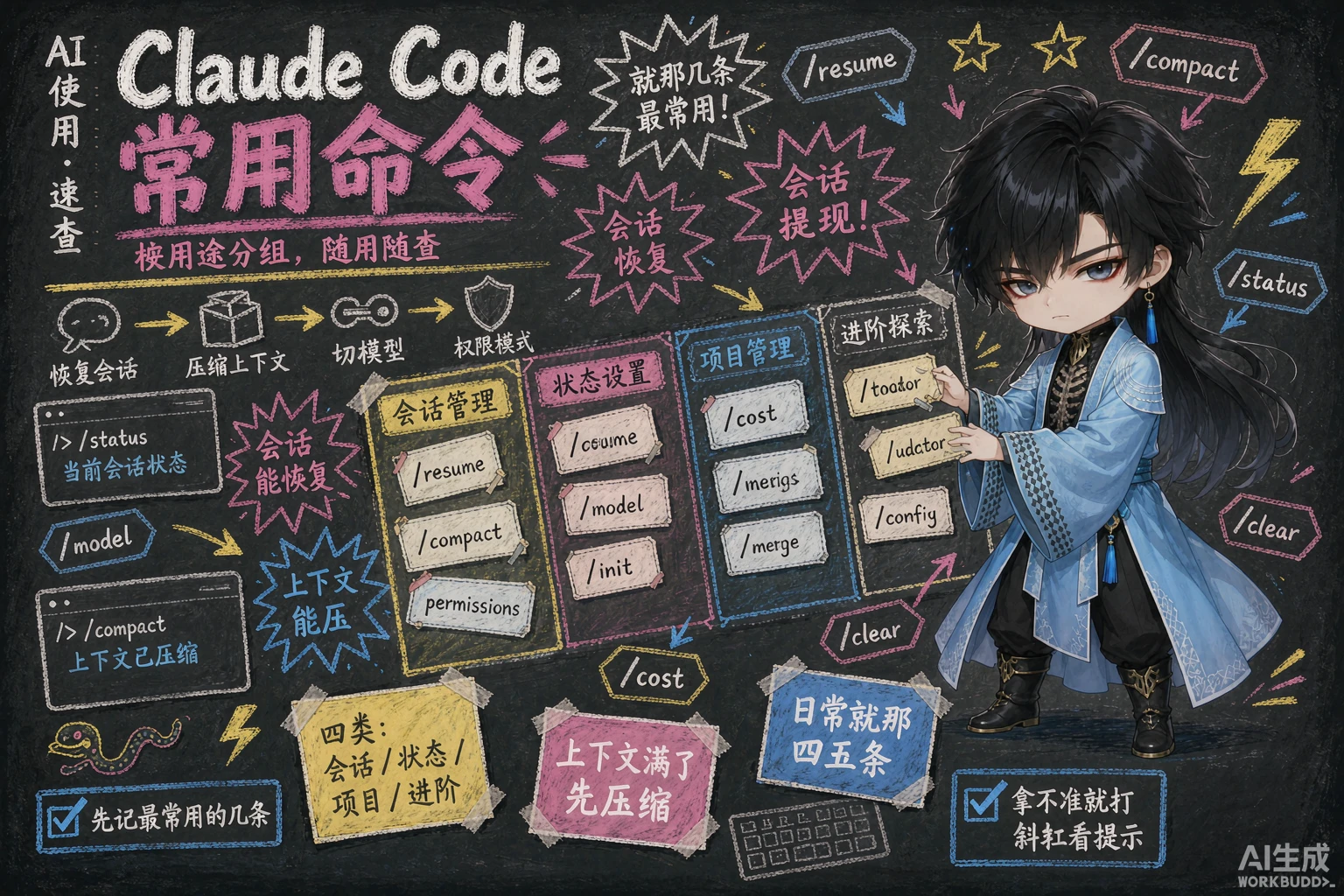 Claude Code 常用命令 - 封面图