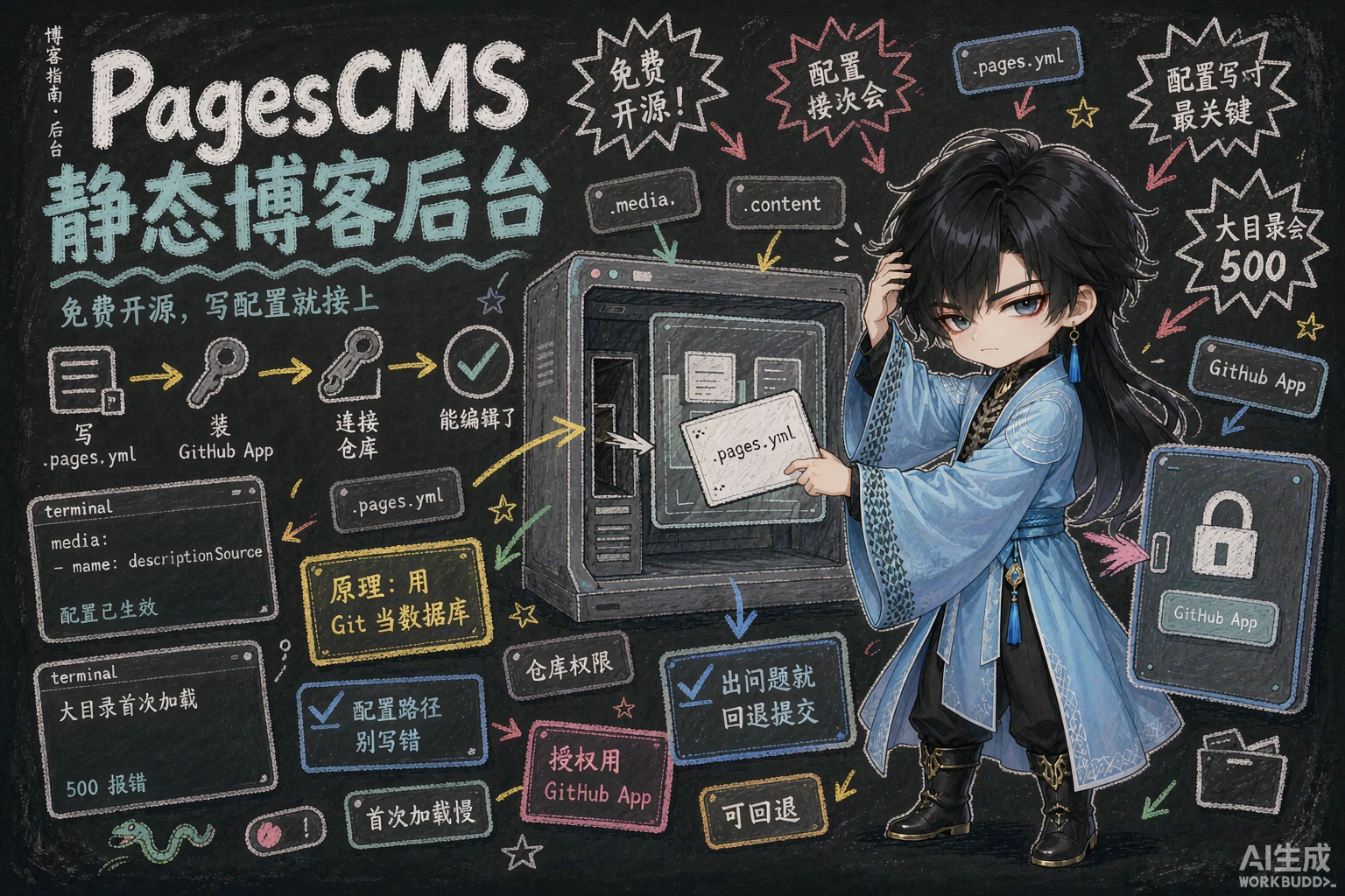 使用 PagesCMS 给静态博客接入后台 - 封面图