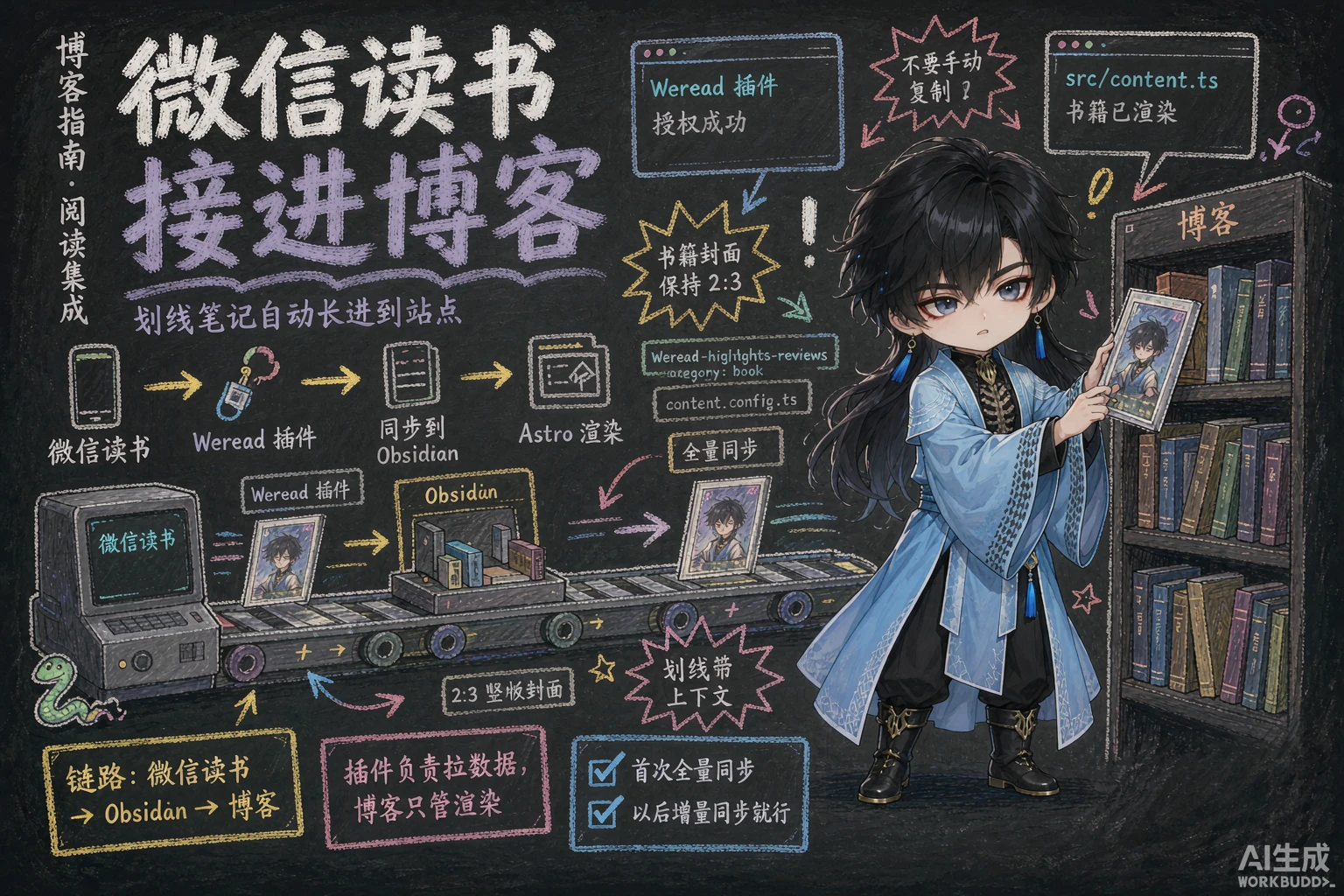 微信读书 × Obsidian × Astro 博客:阅读数据与笔记的完美集成方案 - 封面图