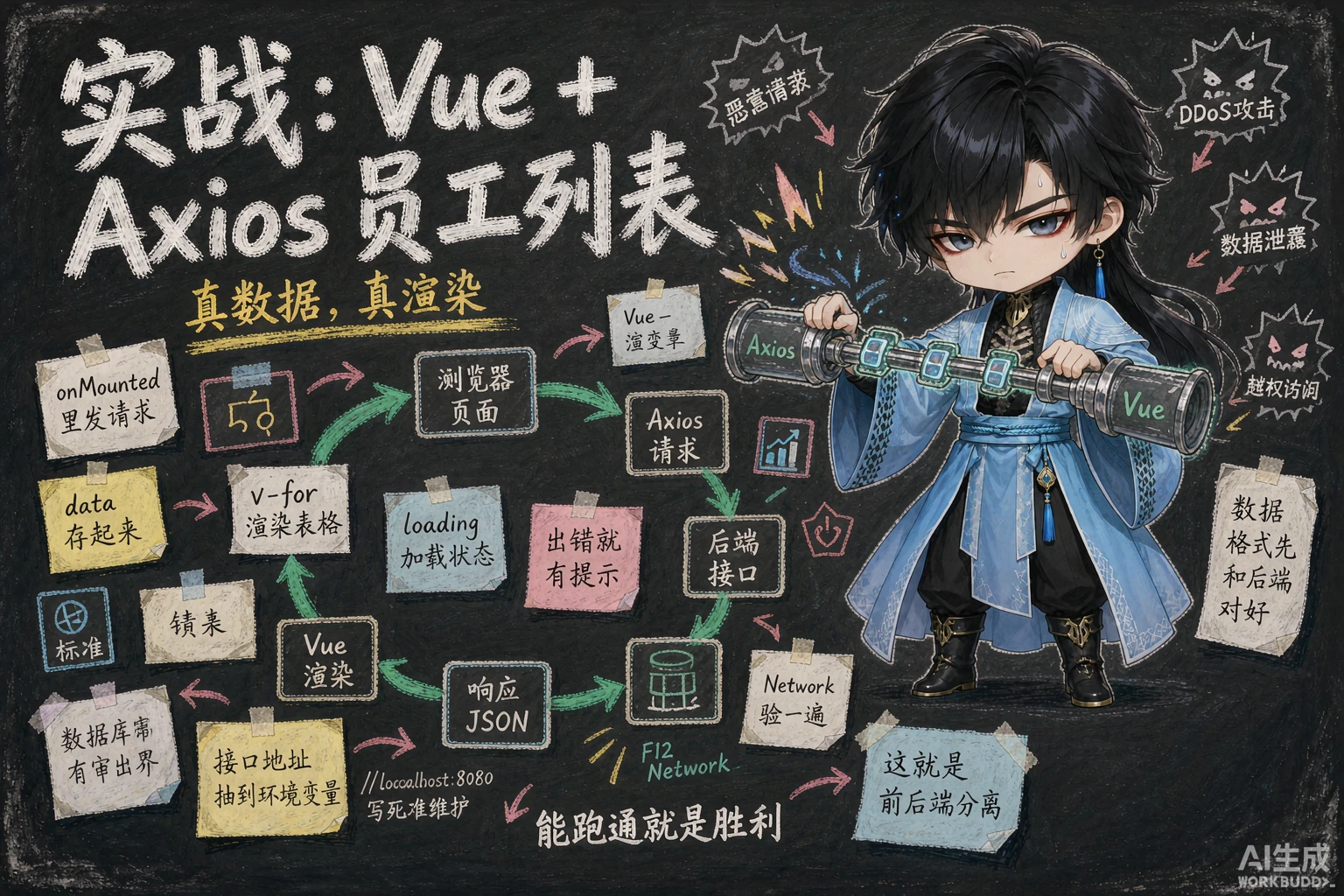 实战-Vue+Axios员工列表 - 封面图