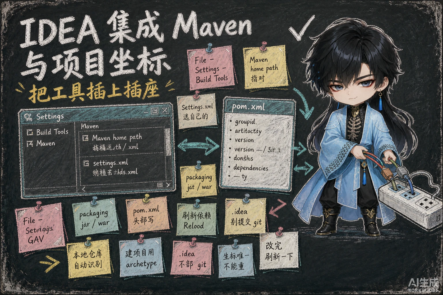 IDEA集成Maven与项目坐标 - 封面图