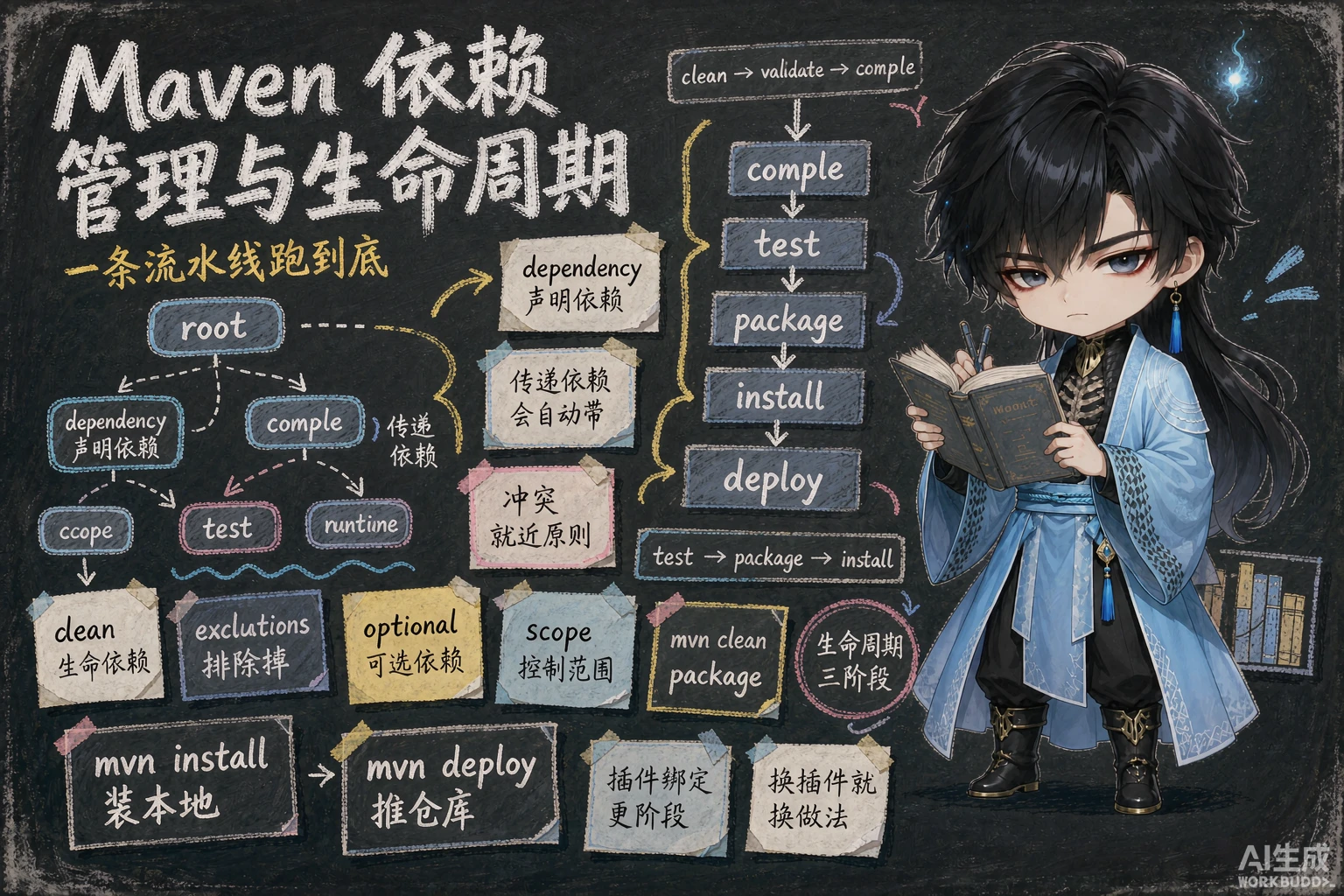 Maven依赖管理与生命周期 - 封面图