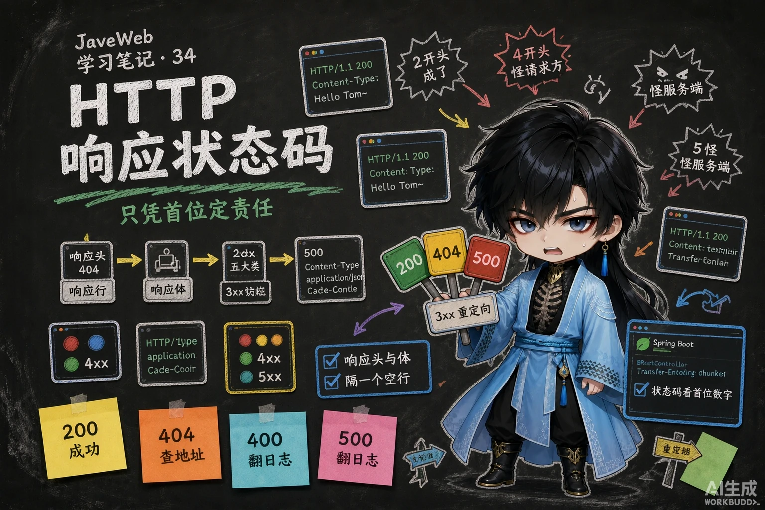 HTTP响应数据格式与状态码 - 封面图