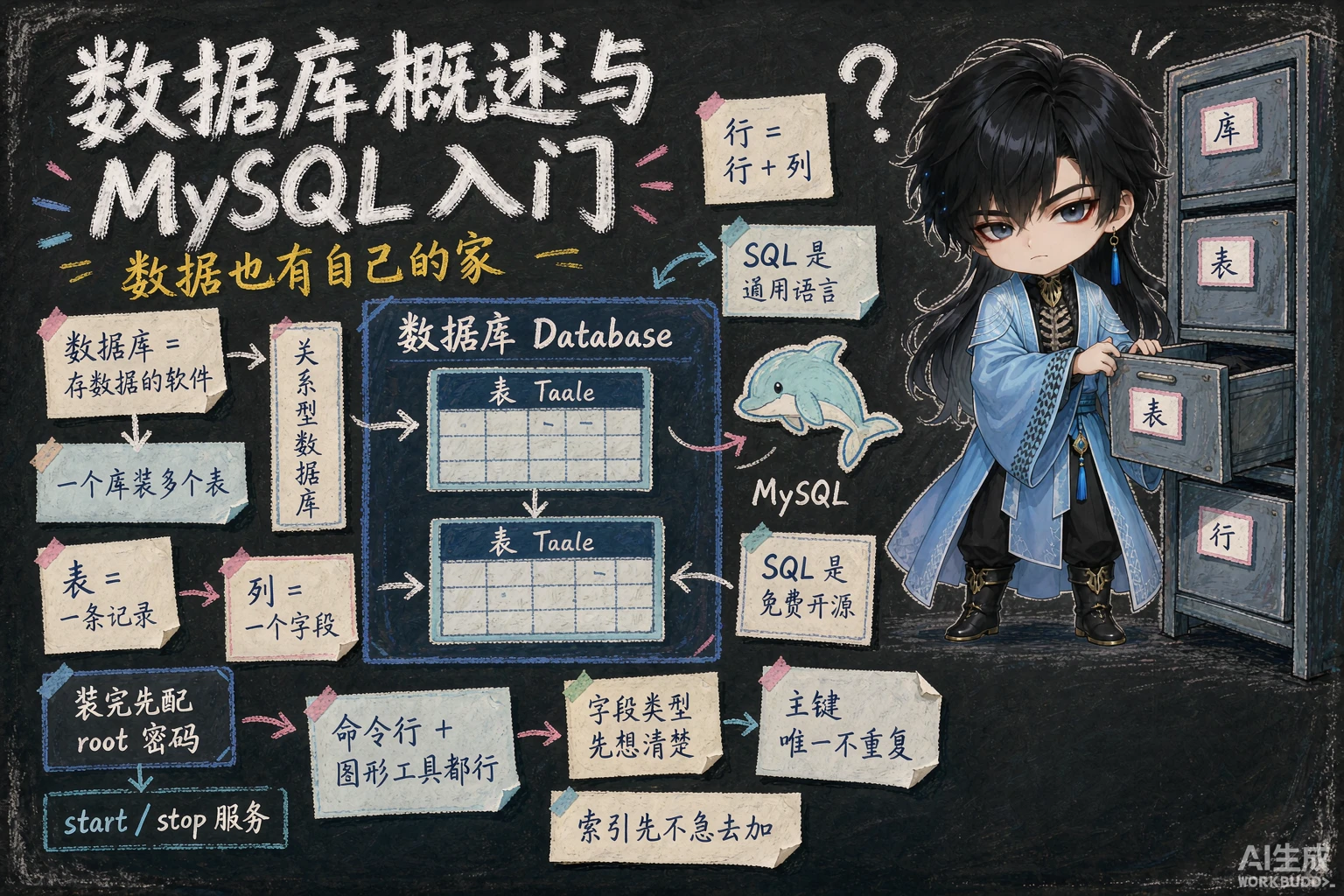 数据库概述与MySQL入门 - 封面图