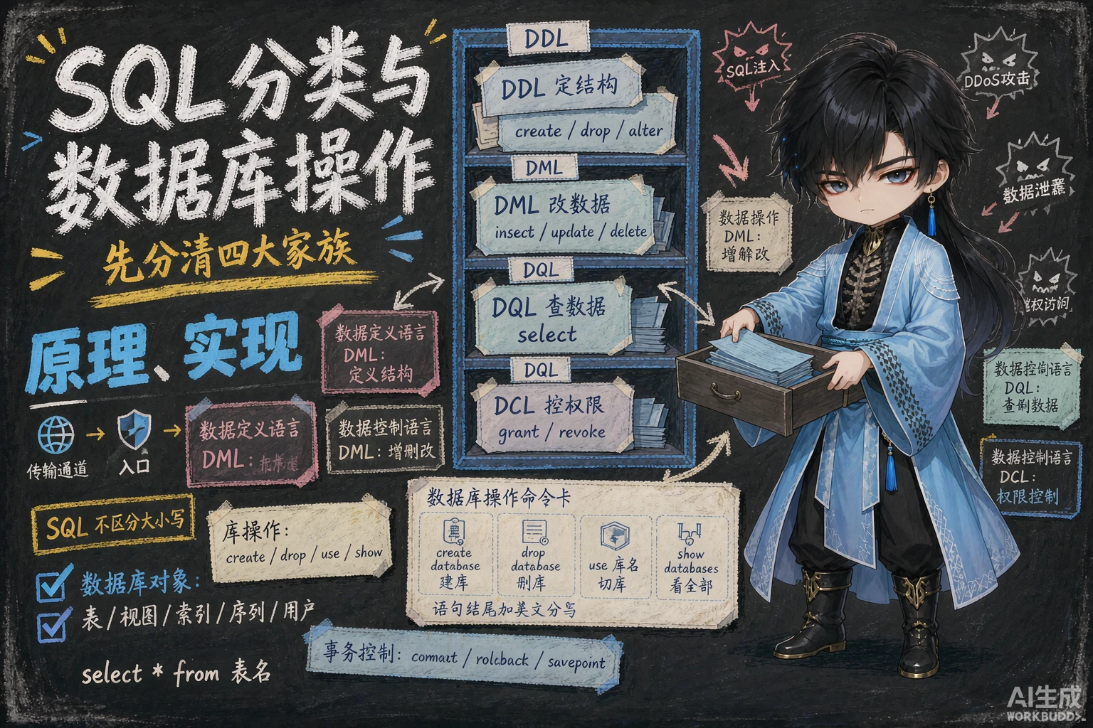 SQL分类与数据库操作 - 封面图