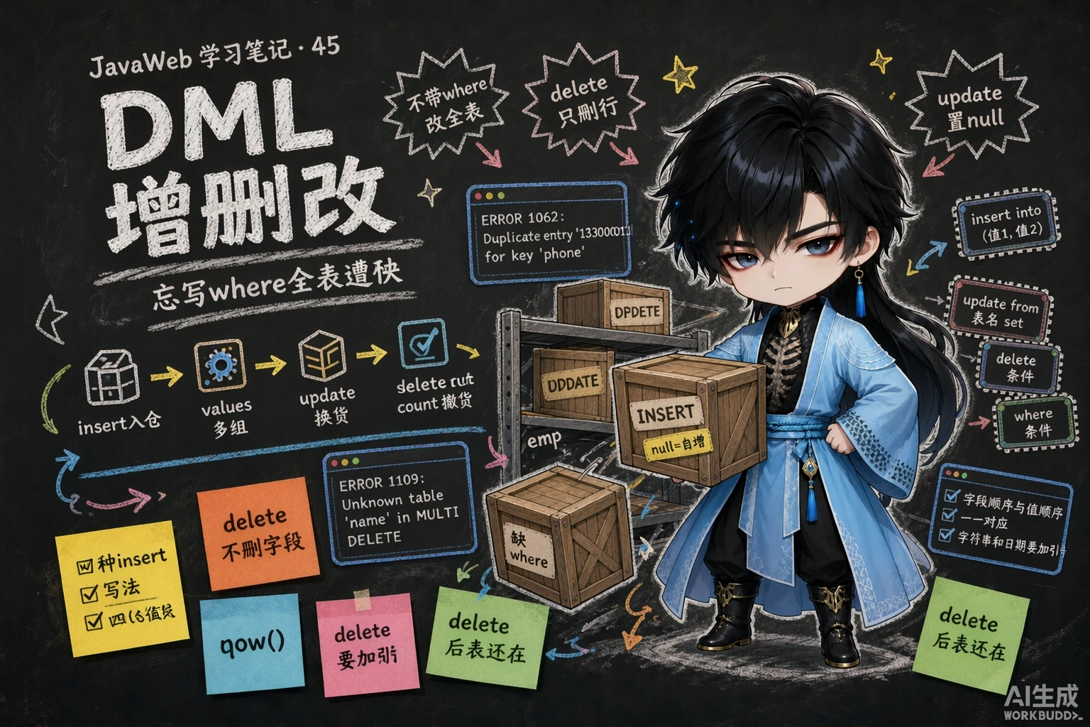 DML数据的新增修改删除 - 封面图