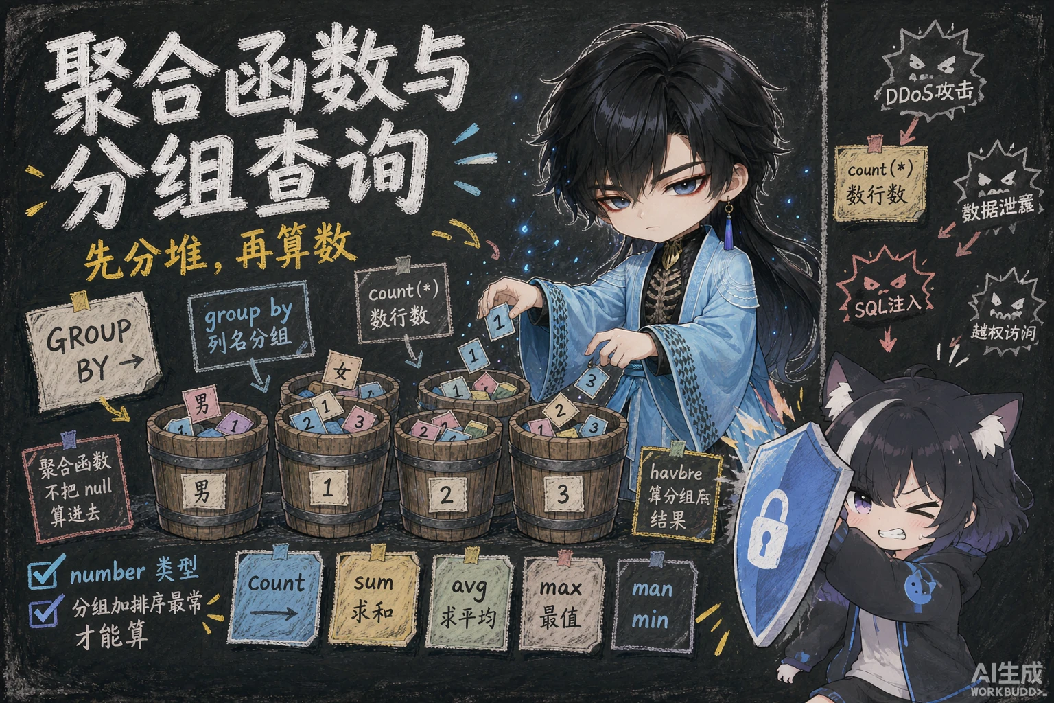 DQL聚合函数与分组查询 - 封面图