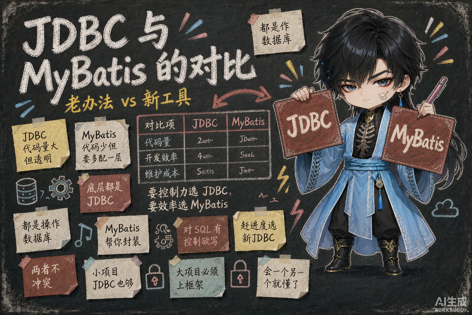 JDBC与MyBatis的对比 - 封面图