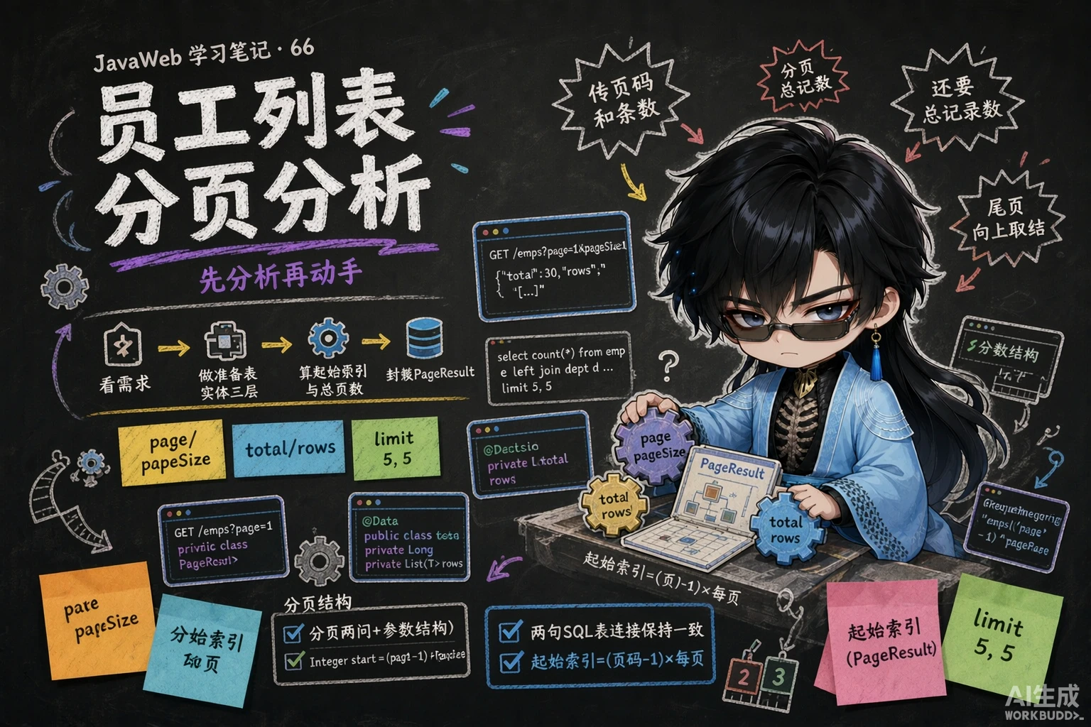 员工列表查询与分页分析 - 封面图