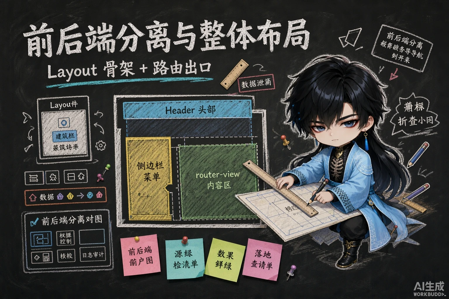 前后端分离与整体布局 - 封面图