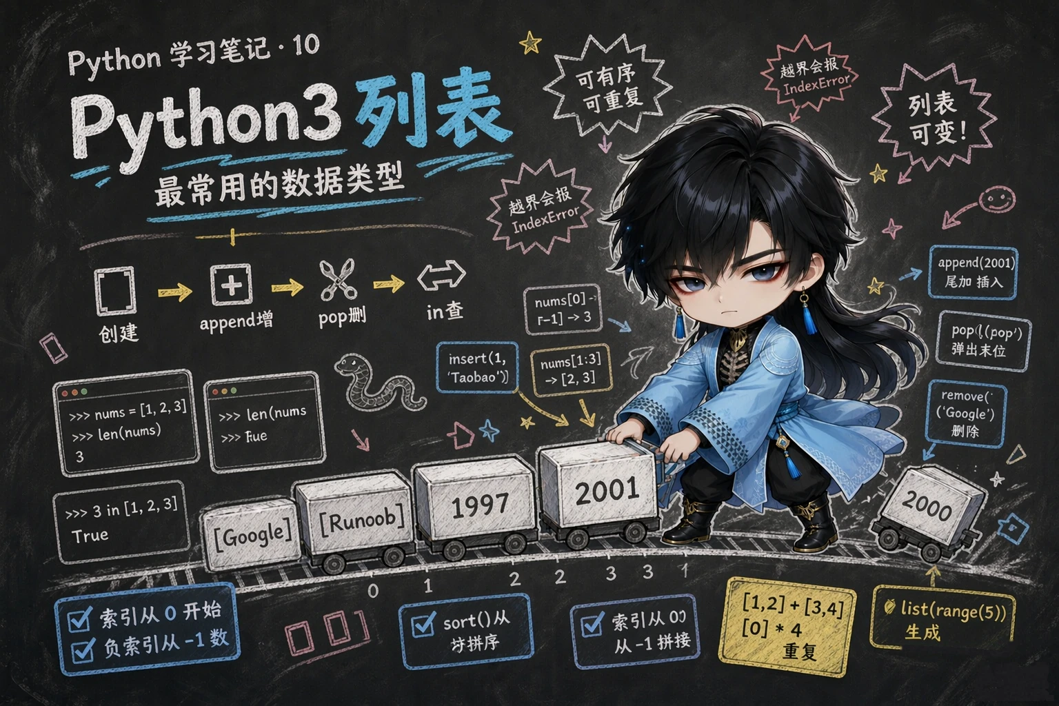 Python3 列表 - 封面图