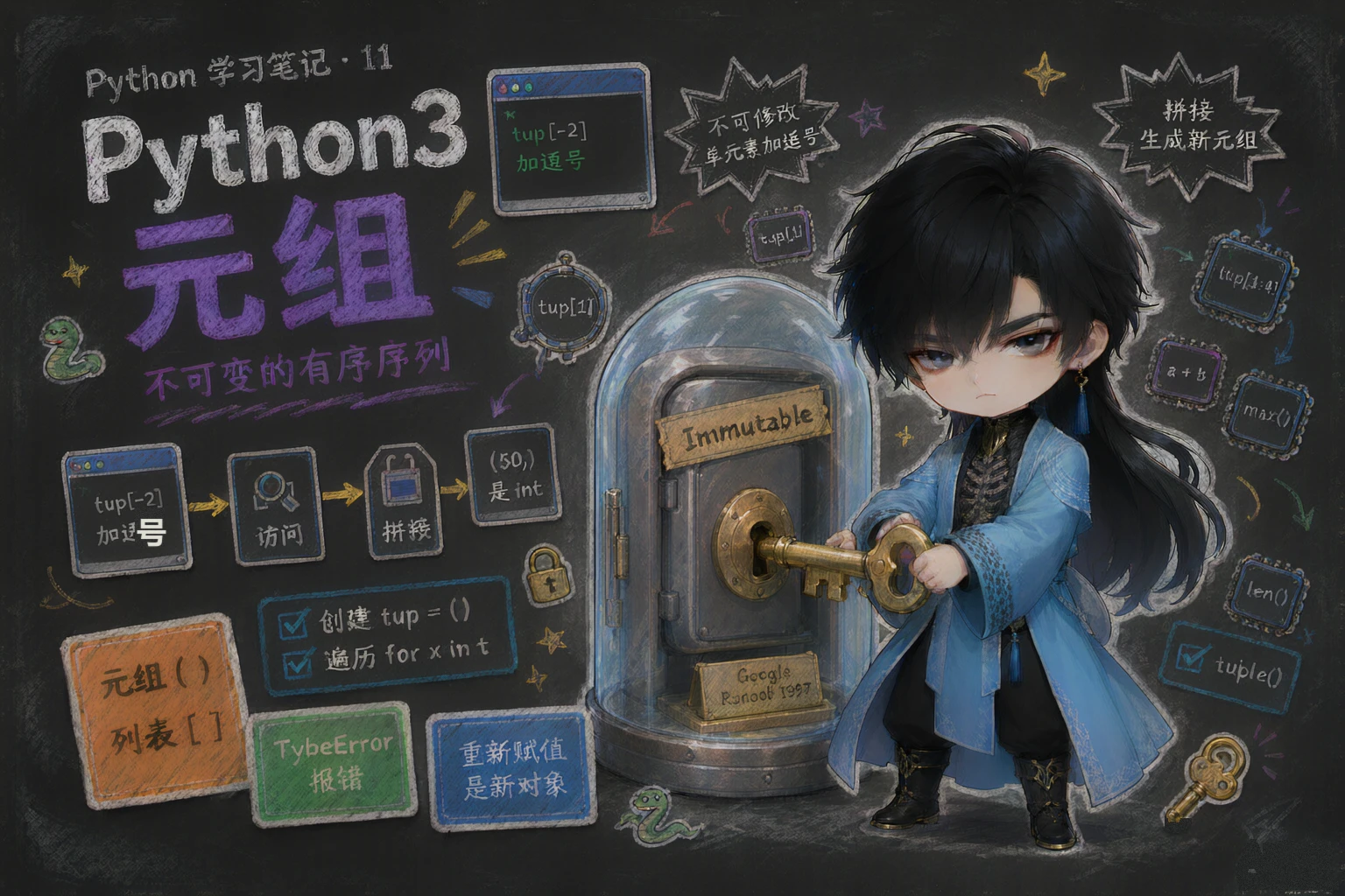 Python3 元组 - 封面图