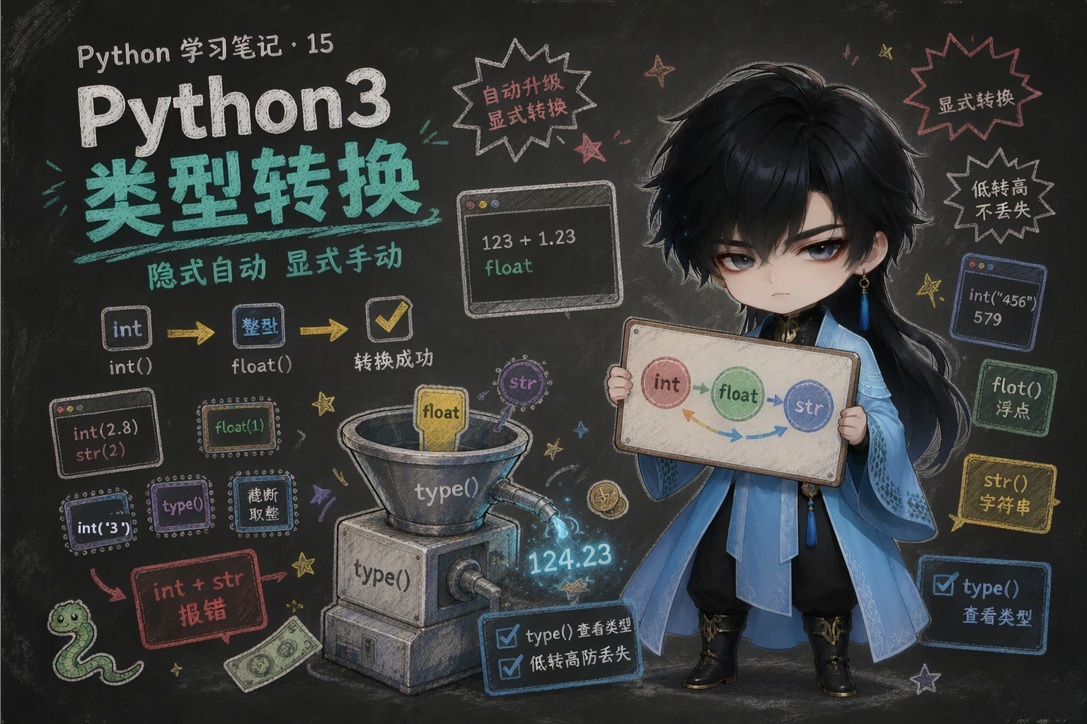 Python3 数据类型转换 - 封面图