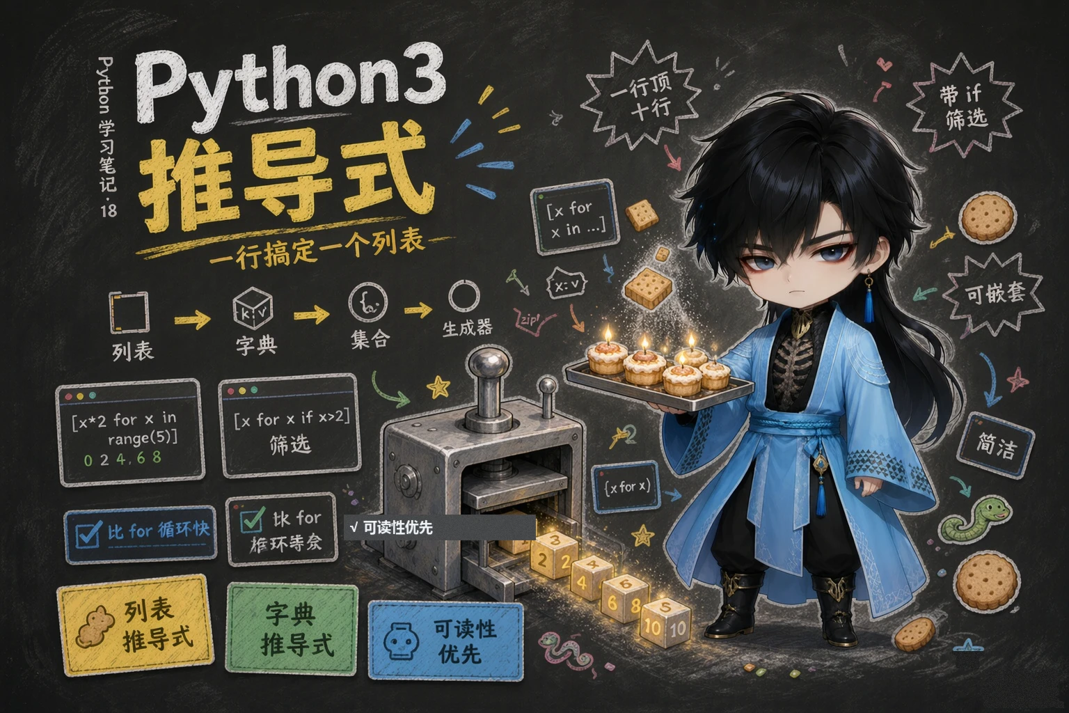 Python 推导式 - 封面图