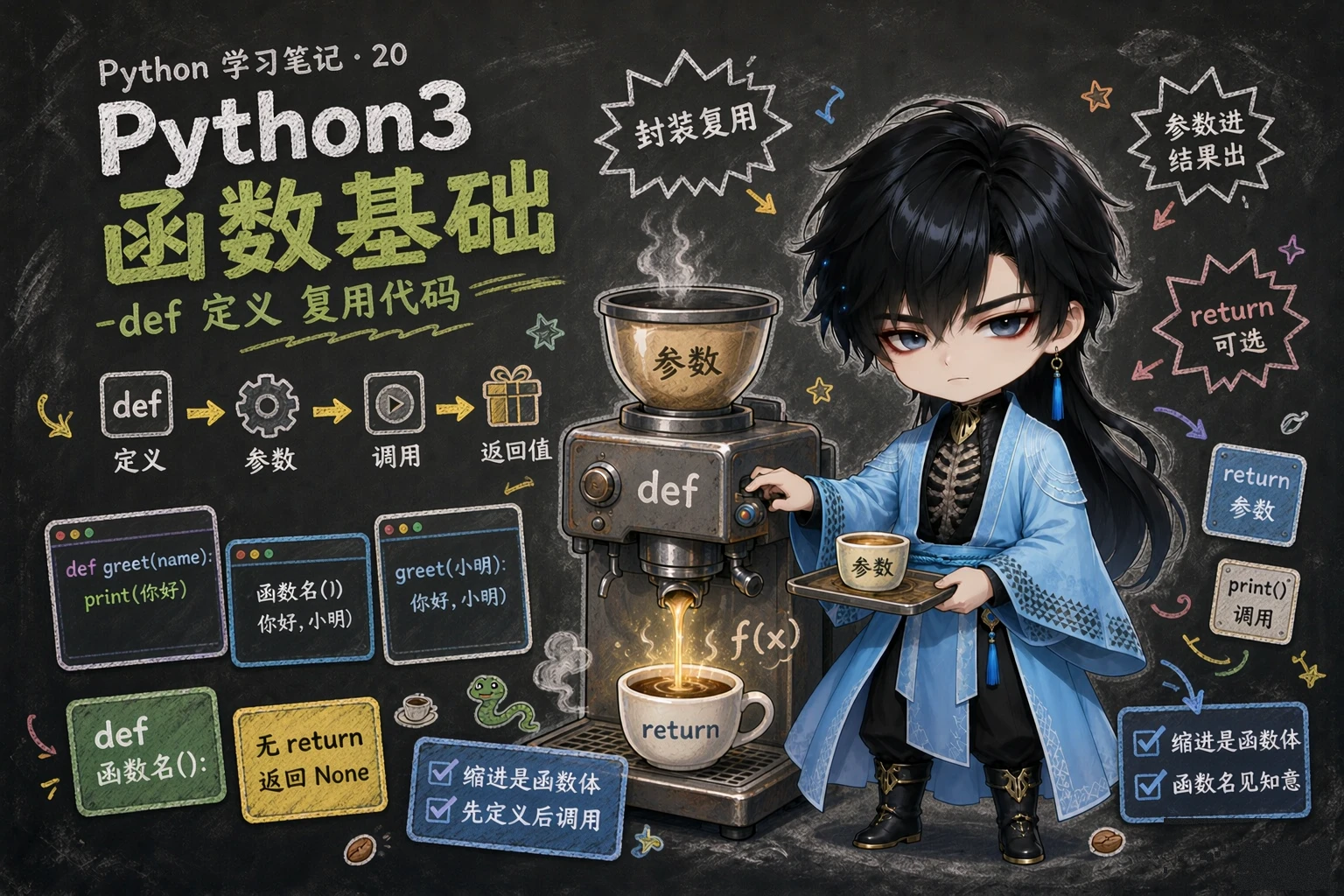 Python函数基础 - 封面图