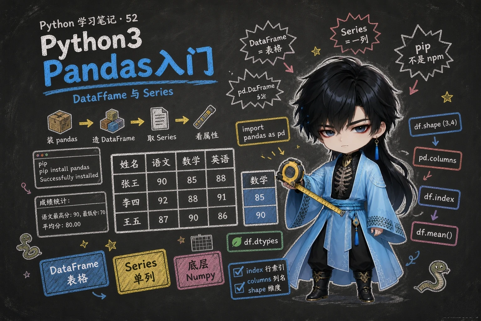 Pandas入门与数据结构 - 封面图