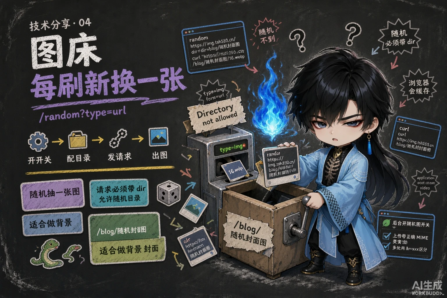 CloudFlare-ImgBed系列-随机图API使用指南 - 封面图
